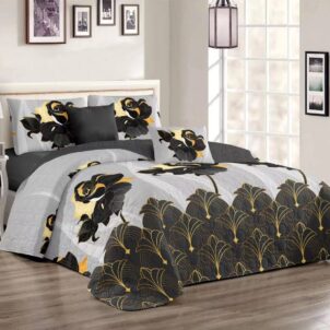 5 Piece Quilt Set (Queen-King) (Design 5)