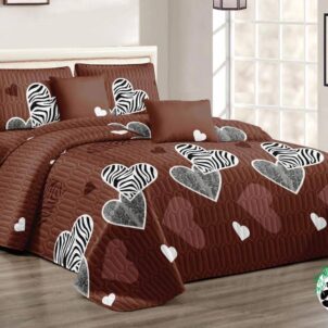 5 Piece Quilt Set (Queen-King) (Design 30)