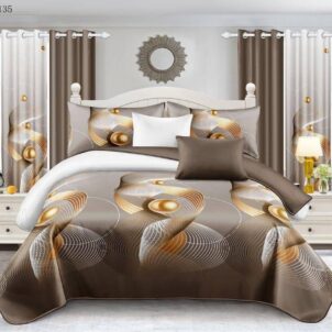 7 Piece Quilt Set (Queen-King) (Design 5)