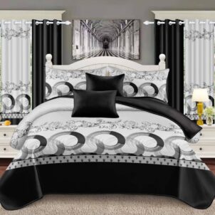 7 Piece Quilt Set (Queen-King) (Design 3)