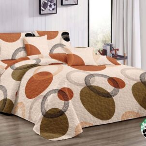 5 Piece Quilt Set (Queen-King) (Design 11)