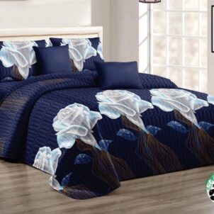 5 Piece Quilt Set (Queen-King) (Design 22)