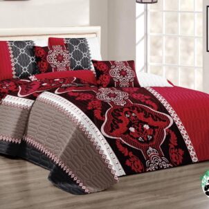 5 Piece Quilt Set (Queen-King) (Design 16)