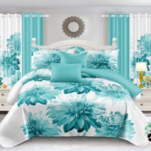 7 Piece Quilt Set (Queen-King) (Design 4)