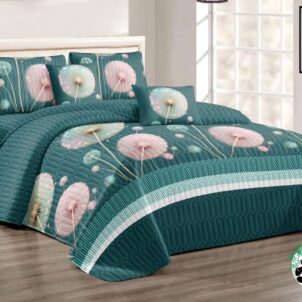 5 Piece Quilt Set (Queen-King) (Design 18)