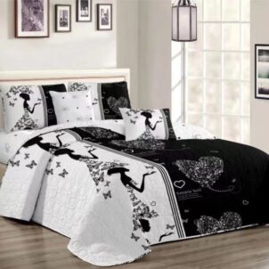 5 Piece Quilt Set (Queen-King) (Design 19)