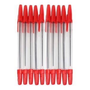 10 Piece Ballpoint Pen Red