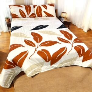 Elevate your bedroom with the perfect blend of comfort and style. This luxury microfiber comforter is designed with ultra-soft, breathable microfiber that feels light yet cozy—ideal for year-round use. The premium down-alternative fill adds plush warmth without the bulk, ensuring a restful sleep every night. Available in a stunning variety of prints and colours—from modern geometric patterns and elegant florals to classic solids and trending tones—there’s a design to match every decor style. The fade-resistant fabric ensures your comforter stays vibrant wash after wash.