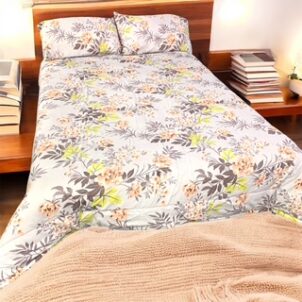 Elevate your bedroom with the perfect blend of comfort and style. This luxury microfiber comforter is designed with ultra-soft, breathable microfiber that feels light yet cozy—ideal for year-round use. The premium down-alternative fill adds plush warmth without the bulk, ensuring a restful sleep every night. Available in a stunning variety of prints and colours—from modern geometric patterns and elegant florals to classic solids and trending tones—there’s a design to match every decor style. The fade-resistant fabric ensures your comforter stays vibrant wash after wash.
