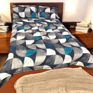 Elevate your bedroom with the perfect blend of comfort and style. This luxury microfiber comforter is designed with ultra-soft, breathable microfiber that feels light yet cozy — ideal for year-round use. The premium down-alternative fill adds plush warmth without the bulk, ensuring a restful sleep every night. Available in a stunning variety of prints and colours—from modern geometric patterns and elegant florals to classic solids and trending tones—there’s a design to match every decor style. The fade-resistant fabric ensures your comforter stays vibrant wash after wash.