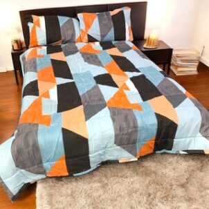 Luxury Microfiber Comforter – Ultra-Soft & Stylish in Vibrant Prints and Colours Elevate your bedroom with the perfect blend of comfort and style. This luxury microfiber comforter is designed with ultra-soft, breathable microfiber that feels light yet cozy—ideal for year-round use. The premium down-alternative fill adds plush warmth without the bulk, ensuring a restful sleep every night. Available in a stunning variety of prints and colours—from modern geometric patterns to classic solids and trending tones—there’s a design to match every decor style. The fade-resistant fabric ensures your comforter stays vibrant wash after wash.
