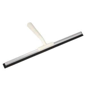 Window wiper with a sturdy plastic grip, designed for quick and efficient cleaning of windows, tiles, and shower surfaces; delivers streak-free results and cleans windows in a snap for a sparkling finish with minimal effort.
