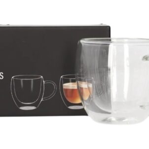 The double-walled cappuccino glass is perfect for enjoying latte, cappuccino, tea, smoothies, juice and other hot or cold beverages. The double wall creates an insulating layer that keeps your drink hot and your hands cool.