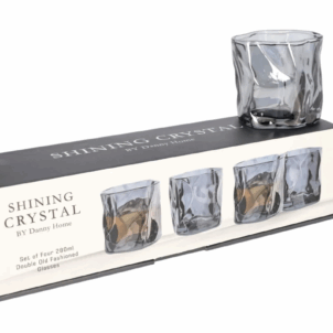 Elegant whiskey glass with a unique design, perfect for adding a distinctive touch to your glassware collection. Ideal for parties and gatherings, it combines style with sophistication.
