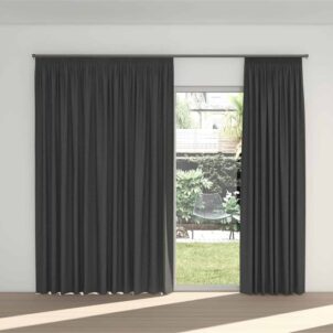 Elegant Jacquard curtain in a beautiful blend of light grey and dark grey, featuring a textured pattern that adds depth and sophistication to any room.
