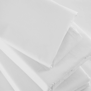 White 180 thread count flat sheet, soft and durable with a smooth finish