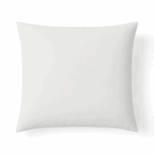 Continental white pillow case with a smooth, clean finish.