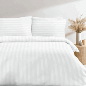 Includes: Stripe 300 TC Duvet Cover 2 x Standard Pillowcases