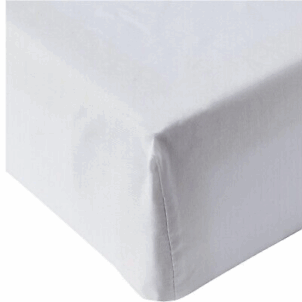 Soft 200 thread count fitted sheet in a smooth, breathable fabric, designed to fit snugly over a mattress for comfortable, everyday use.