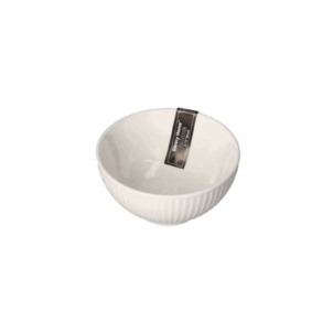 Small white ceramic sauce bowl for elegant dinner parties and formal dining