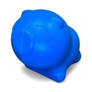 Piggy bank designed to encourage great saving habits, shown with a simple, friendly shape.