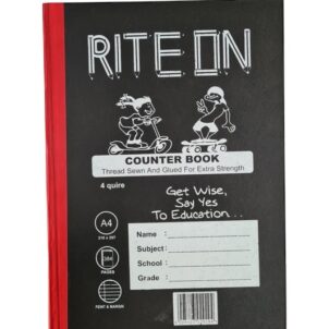 Counter book suitable for schoolwork, office tasks, or home projects.