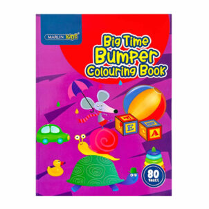 80-page colouring book with fun illustrations, great for developing eye-hand coordination and creative skills.