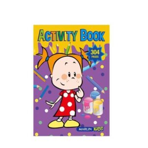 304-page activity book filled with engaging puzzles, coloring pages, games, and brain-teasing activities to keep kids entertained and learning.