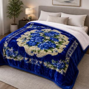 Luxuriously soft and plush Sherpa blanket available in beautiful colours. Perfect for keeping warm and cosy during colder days and nights.